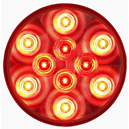 Optronics Clear Lens Red Stop/Turn/Tail Light, Pl-3 Connection, 12V STL53RCB